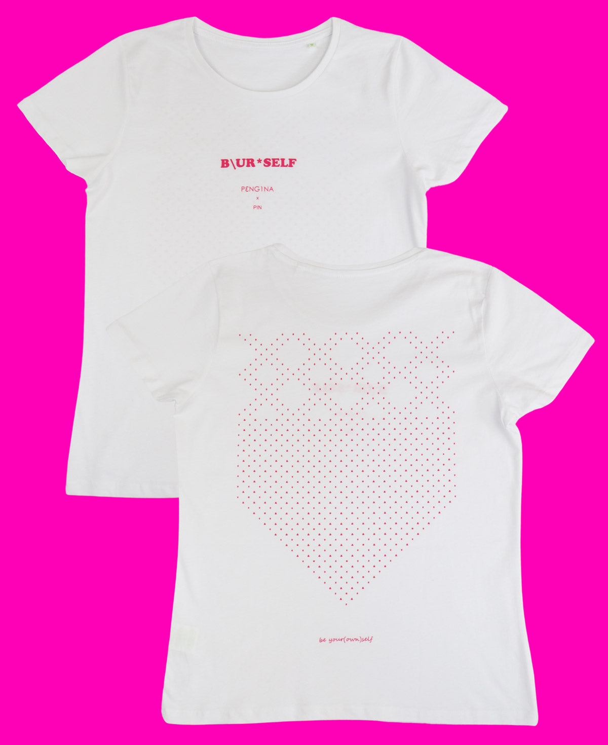 T-shirt beyourself by PENGINA XY F Pink Glo